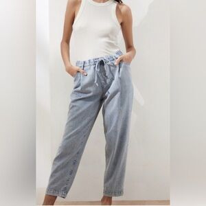 Banana Republic Blue Barrel Jeans Relaxed Fit